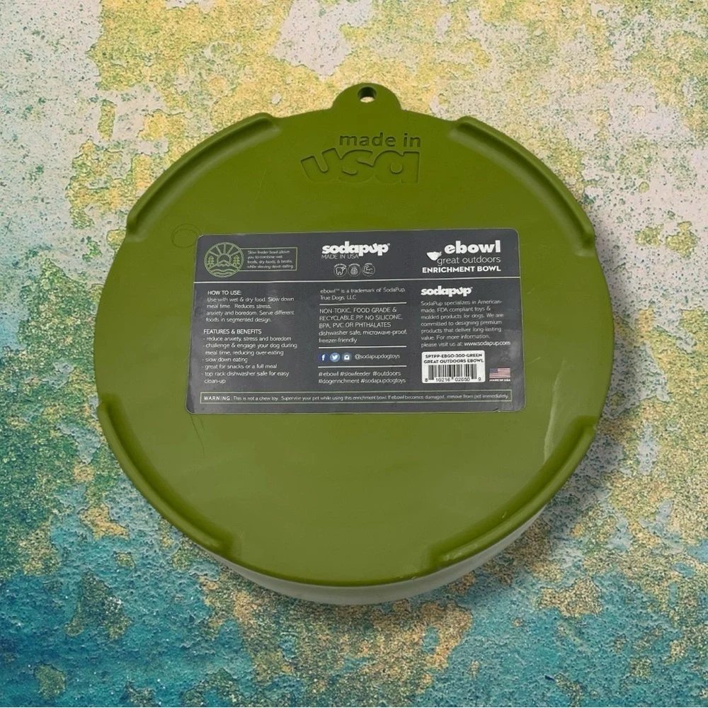 SodaPup Great Outdoors Design eBowl Enrichment Slow Feeder Bowl